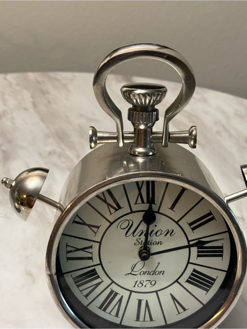 Silver Metal Union clock - Picture 2 of 7